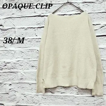 R3446/오파크 클립 [38/M] 보트넥 긴팔 스웨터 니트