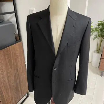 Belvest 블랙 테일러드 자켓 46