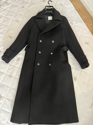 UNITED TOKYO 더블 브레스트 체스터 코트 블랙 사이즈 1