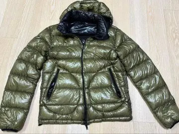 Herno 후드 부착 다운 자켓 올리브 그린 48