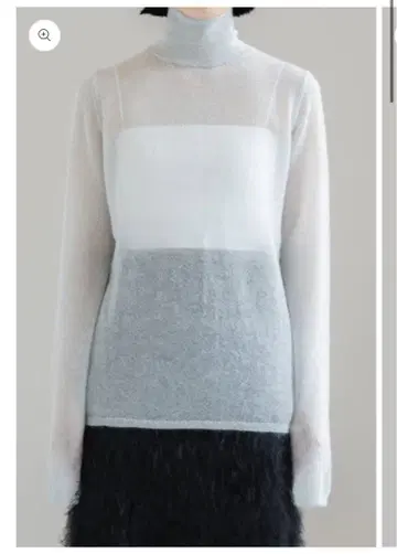 neau 신상 MOHAIR TURTLE SHEER KNIT