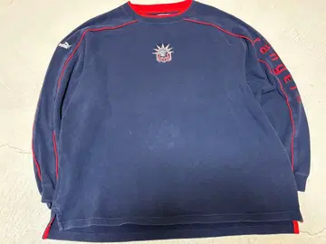 PUMA NYR 로고 자수 네이비 긴팔 트레이닝복