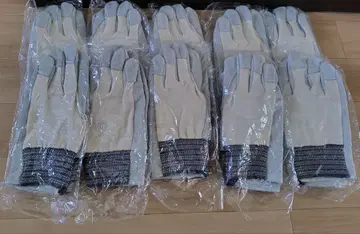 갑골 메리야스 소 가죽 장갑 10켤레 세트