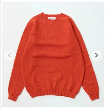 Harley 울 크루넥 스웨터 오렌지