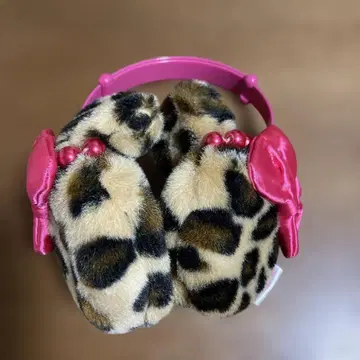 디즈니 리조트 미니 귀마개 레오파드 무늬