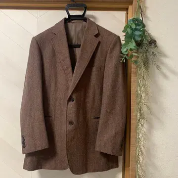 GIEVES & HAWKES 브라운 테일러드 자켓