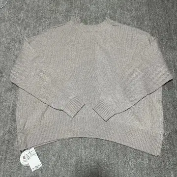 SM2 리브 멜란지 전후 2WAY 니트 베이지 프리 사이즈