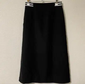 BORDERS at BALCONY 블랙 롱 스커트