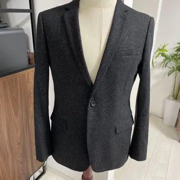 캘빈클라인 테일러드 자켓 블랙 멜란지