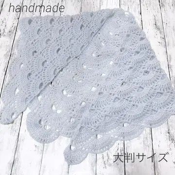 삼각형 숄 스톨 대형 사이즈 (아이스 블루)