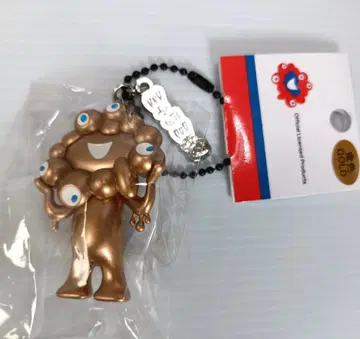 새상품 4. 오사카 간사이 만박 미야쿠미야쿠 입체 키링 & 볼체인 골드