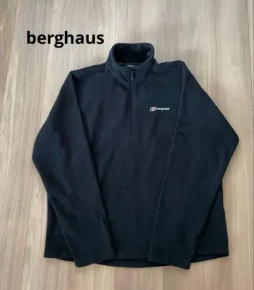 berghaus 하프 지퍼 플리스 자켓 블랙 버그하우스 L