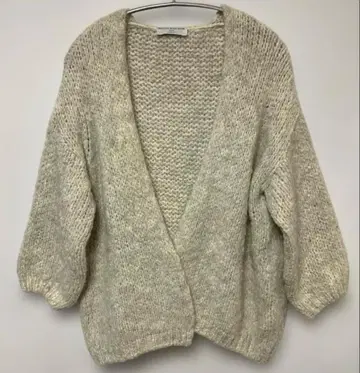 TRICOTS JEAN MARC 로우 게이지 가디건 모헤어 혼방