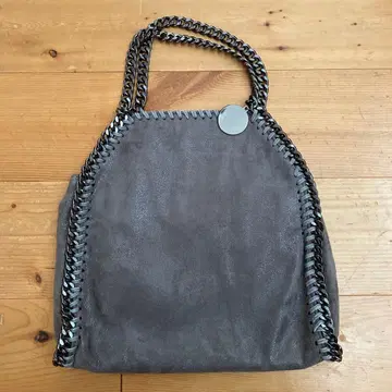 그레이 스웨이드 숄더백 체인 스트랩