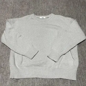 SM2 크루넥 스웨터 라이트 그레이 프리 사이즈