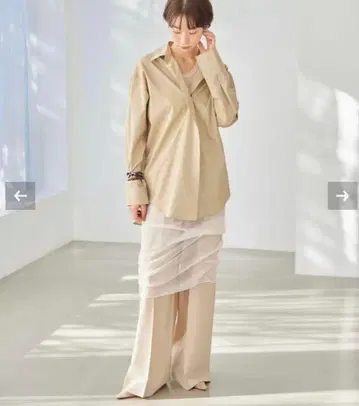 plage 뉴앙스 셔츠 베이지 새상품급