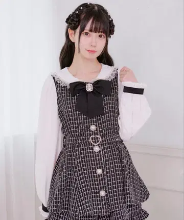 [ Pal elfy ] 트위드 콤비네존