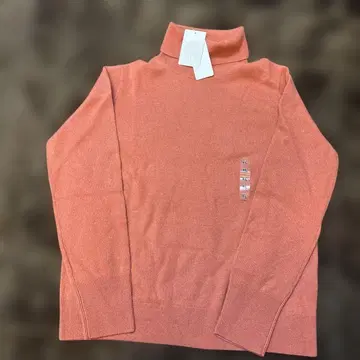 UNIQLO 캐시미어 스웨터 XL 오렌지