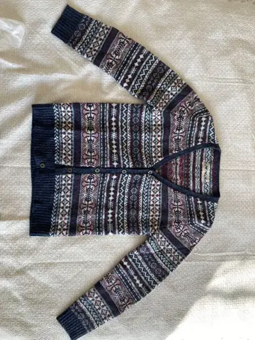 페어아일 니트 가디건 나노 유니버스