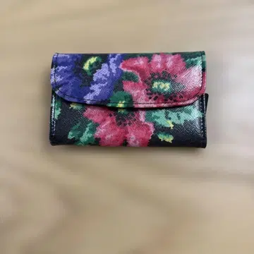 FEILER 꽃무늬 키케이스 블랙/다색