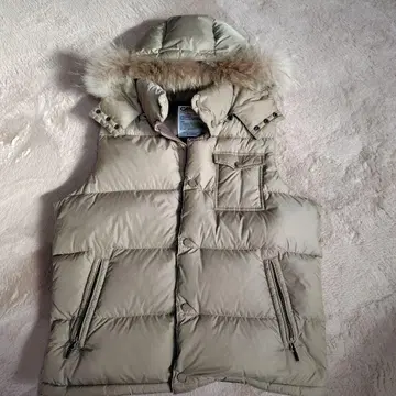 CAMP7 후드 부착 다운 베스트 X-LARGE 베이지