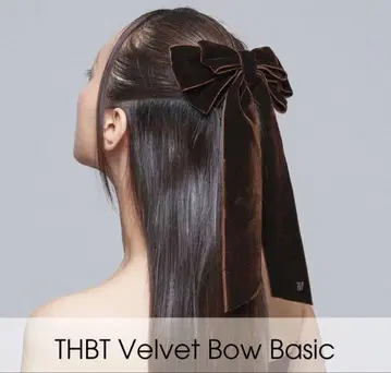 더 헤어 바 도쿄 벨벳 트리플 보우 10cm 머리핀