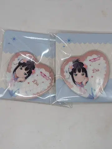 모리 판타지 한정판 러브 라이브! 선샤인 하트형 캔뱃지 쿠로사와 다이아