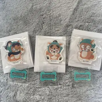 닌타마 동물 포제 아크릴 스탠드 3점