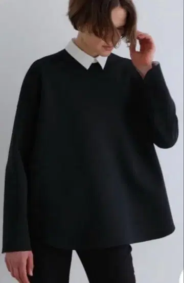 르 필 스쿠버 종이상자 블라우스 블랙 택 포함