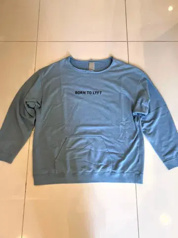 LYFT CUT OFF SWEATPULLOVER - L.BLUE