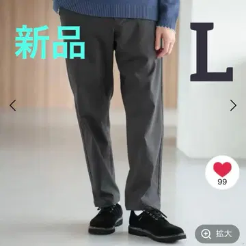 스고라쿠 스트레치 이지 팬츠+WARM/차콜 L