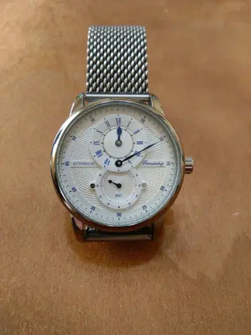 레귤레이터 수동 와인딩 샤크 메쉬 손목시계