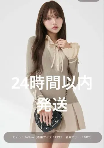 셔츠 도킹 플리츠 미니 원피스 Darich