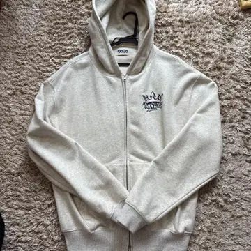 9090 그레이 풀 집업 후드티