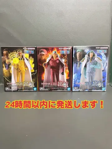 원피스 출항 피규어 사카즈키 쿠잔 볼사리노 3체 세트