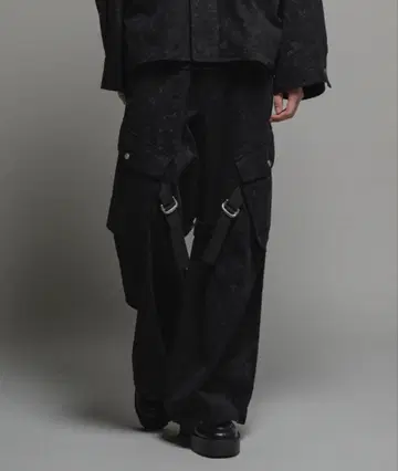 [ Casper John ] 블리치 트윌 본지티 카고 팬츠 L 사이즈