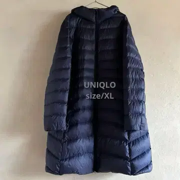 유니클로 울트라 라이트 다운 엑스트라 웜 코트 네이비 XL