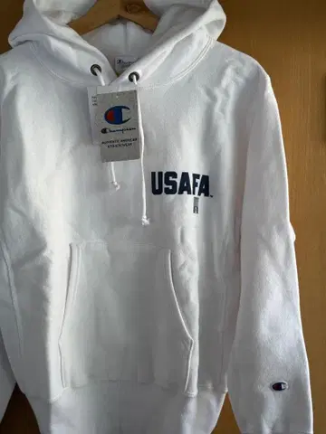 챔피언 USAFA 후드티 M 사이즈 화이트