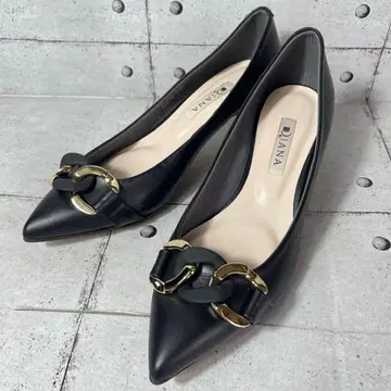 DIANA 다이애나 펌프스 체인 블랙 23.5cm
