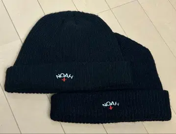 [ 2개 세트 ] NOAH 블랙 니트 모자