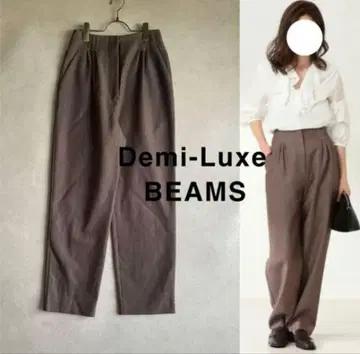 새상품급 데미룩스 빔즈 정가 19,800원 하이웨스트 팬츠 턱 브라운