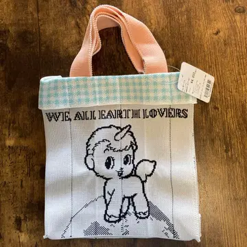 데즈카 오사무 캐릭터 유니코 니트 토트백