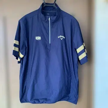 캘러웨이 골프 하프 지퍼 3L 네이비