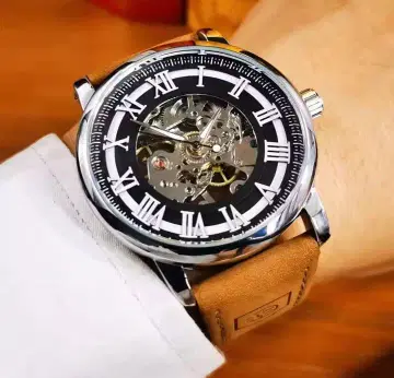 자동 와인딩 시계 로마 숫자 인덱스