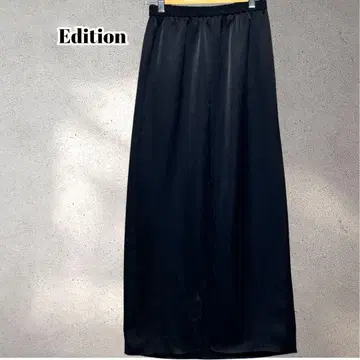 새상품! Edition 새틴 요루루 타이트 스커트 블랙 깔끔한 5766