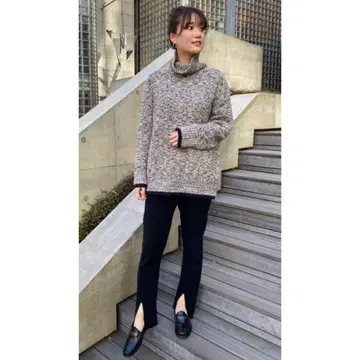 새상품 언클리어 블록 터틀 니트