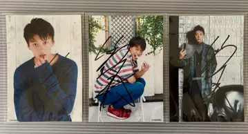 다케우치 료마 사인 포함 브로마이드 [3장 세트] B