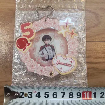 컬러풀 피치 (카라피치) 유안군 케이크풍 캔뱃지 케이스 키링