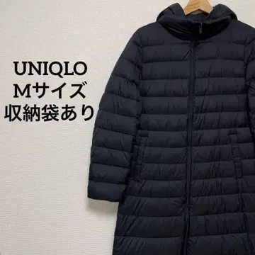 [ 새상품급 ] 유니클로 울트라 라이트 다운 롱 코트 블랙 M 사이즈