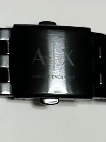 ARMANI EXCHANGE 블랙 메탈 벨트